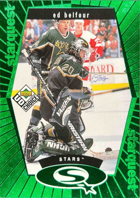 Ed Belfour 1998 Upper Deck UD Choice #SQ17 StarQuest Green RAW