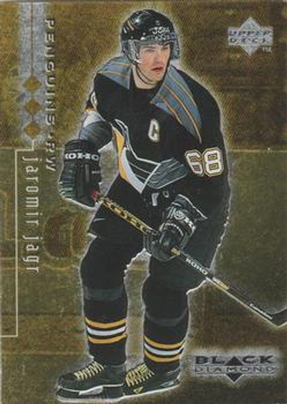 Jaromir Jagr 1998 UD Black Diamond #69 Triple Diamond /1000 RAW