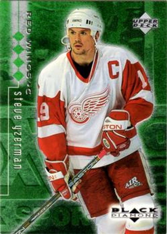 Steve Yzerman 1998 UD Black Diamond #30 Quadruple Diamond /100 RAW