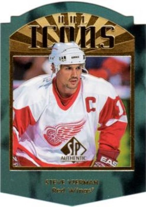 Steve Yzerman 1997 SP Authentic #I21 Icons Die Cuts /100 RAW