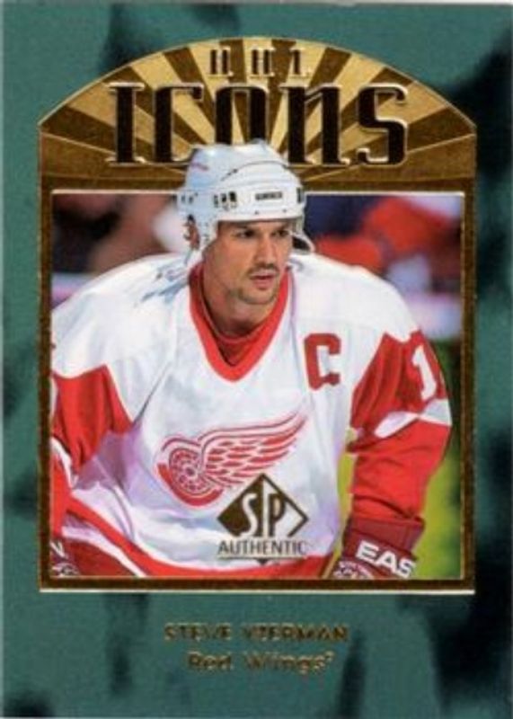 Steve Yzerman 1997 SP Authentic #I21 Icons Embossed RAW