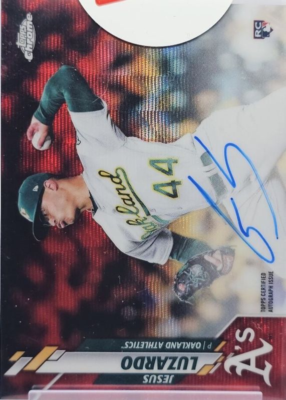 2020 Topps Chrome #RA-JL Rookie Auto - Red Wave Refractor /5