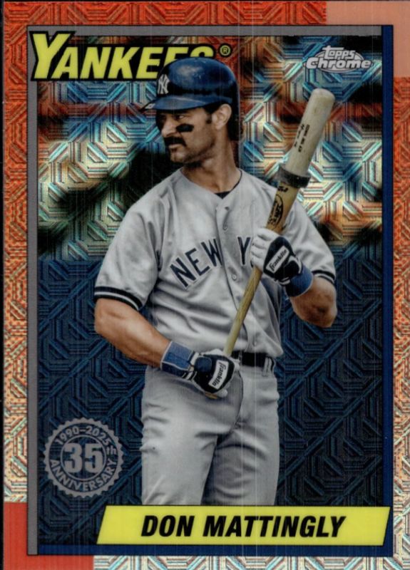 Don Mattingly 2025 Topps #T90C-2 1990 Baseball Chrome Silver Pack RAW