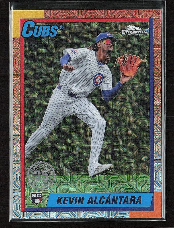 Kevin Alcantara 2025 Topps #T90C-111 1990 Baseball Chrome Silver Pack Rookie RAW