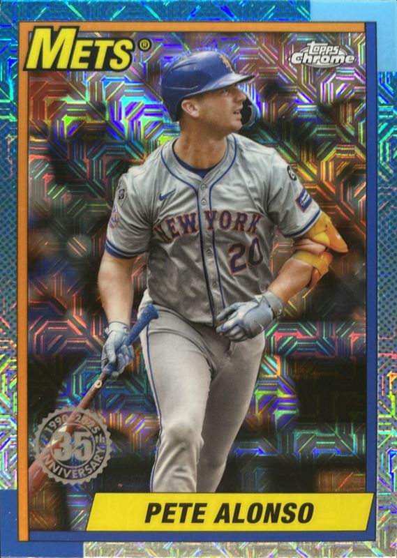 Pete Alonso 2025 Topps #T90C-83 1990 Baseball Chrome Silver Pack RAW