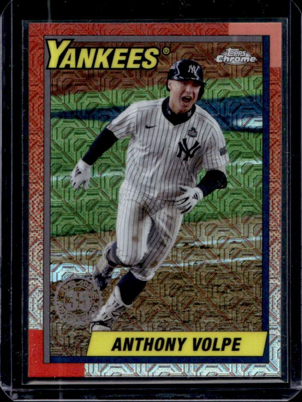 Anthony Volpe 2025 Topps #T90C-130 1990 Baseball Chrome Silver Pack RAW