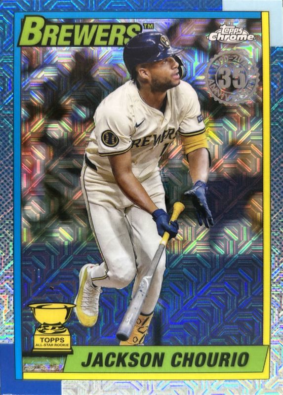 Jackson Chourio 2025 Topps #T90C-41 1990 Baseball Chrome Silver Pack RAW