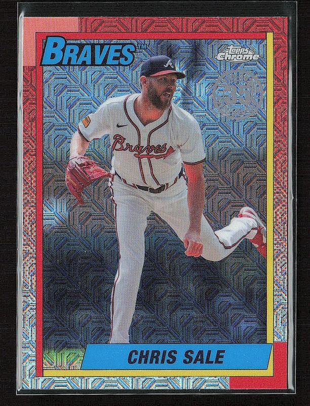 Chris Sale 2025 Topps #T90C-109 1990 Baseball Chrome Silver Pack RAW