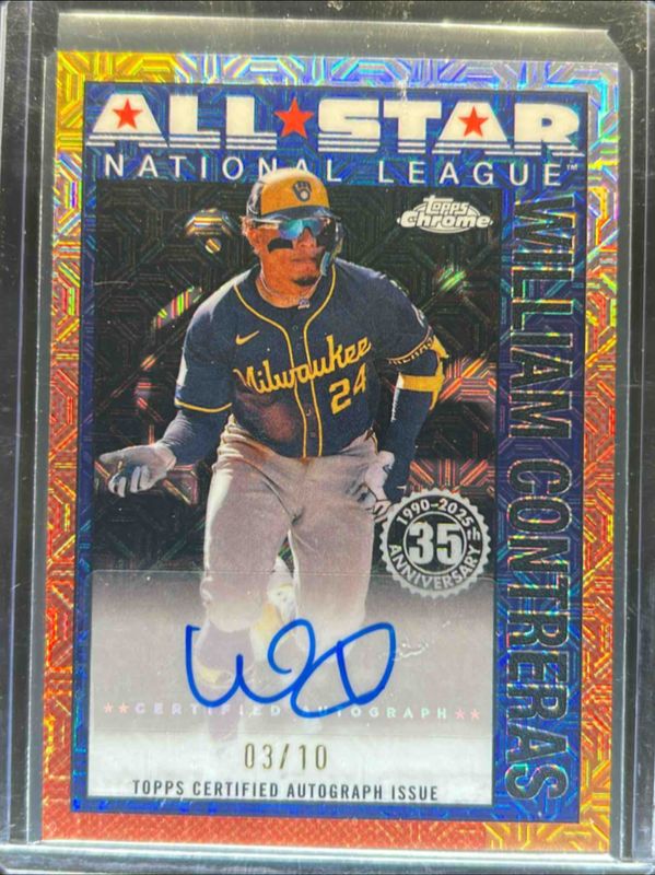 2025 Topps #90CAS-WC 1990 Baseball Chrome Silver Pack All Stars Autographs