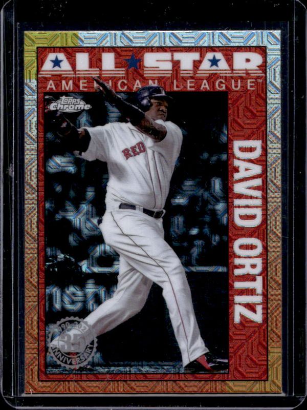 David Ortiz 2025 Topps #90ASC-7 1990 Chrome Baseball All-Star Silver Pack RAW