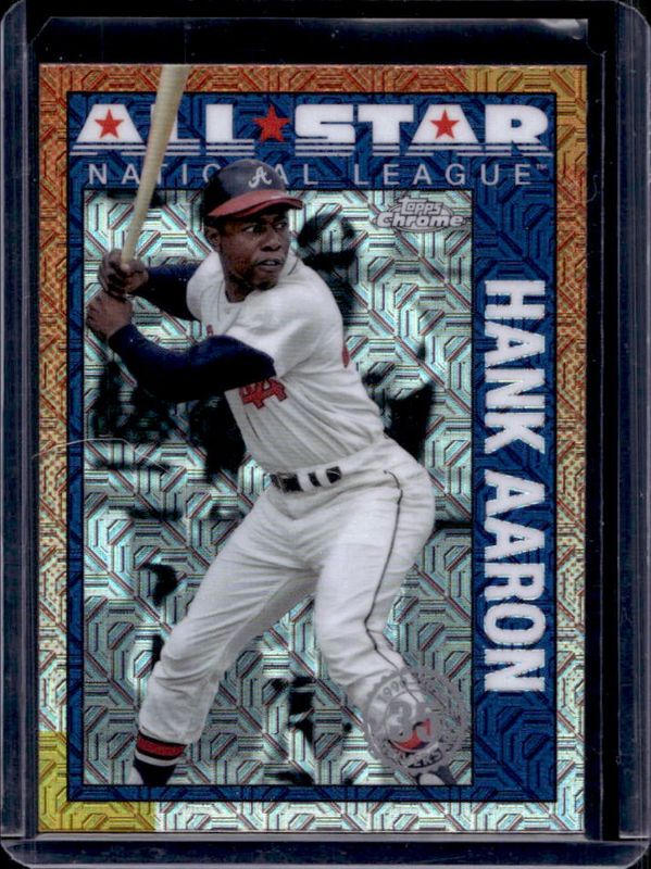 Hank Aaron 2025 Topps #90ASC-14 1990 Chrome Baseball All-Star Silver Pack RAW