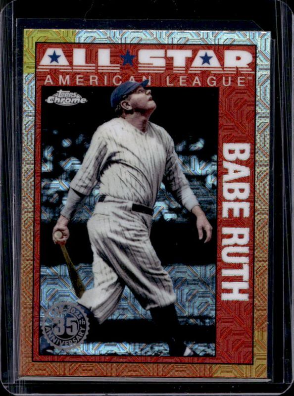 Babe Ruth 2025 Topps #90ASC-41 1990 Chrome Baseball All-Star Silver Pack RAW