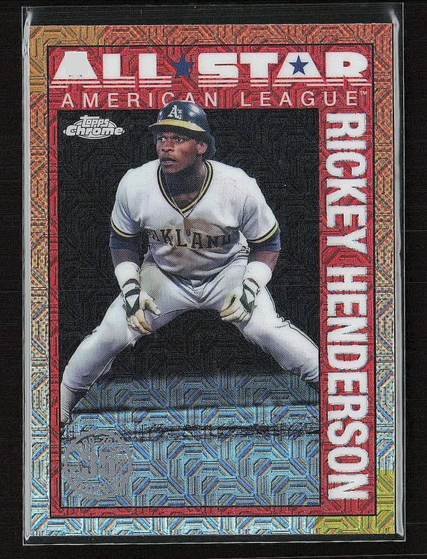 Rickey Henderson 2025 Topps #90ASC-1 1990 Chrome Baseball All-Star Silver Pack RAW