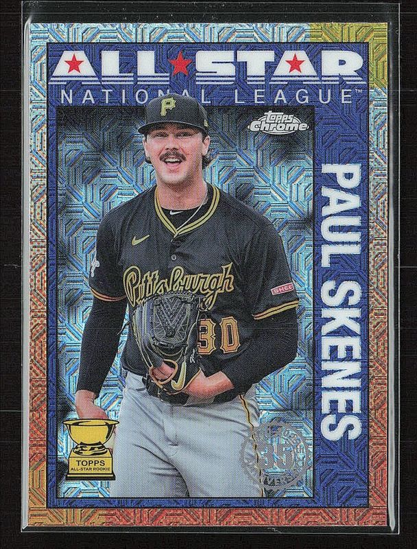 Paul Skenes 2025 Topps #90ASC-17 1990 Chrome Baseball All-Star Silver Pack RAW