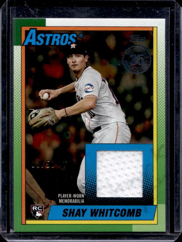 Shay Whitcomb 2025 Topps #90R2-SW 1990 Baseball Relics (Series Two) - Gold /50 Rookie RAW