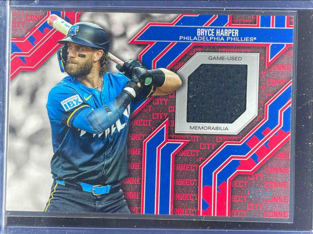 Bryce Harper 2025 Topps #CC2-BH City Connect Swatch Relics (Series 2) RAW