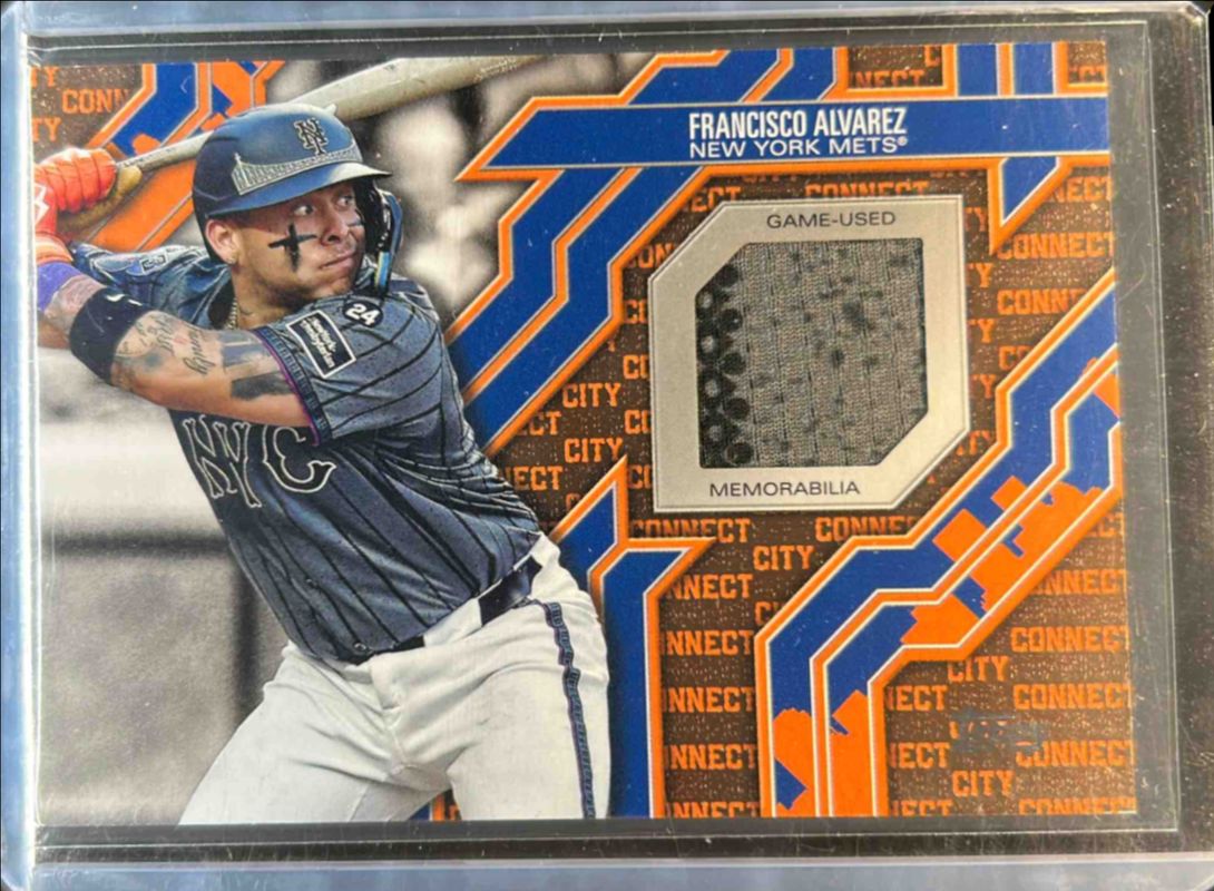 Francisco Alvarez 2025 Topps #CC2-FA City Connect Swatch Relics (Series 2) RAW