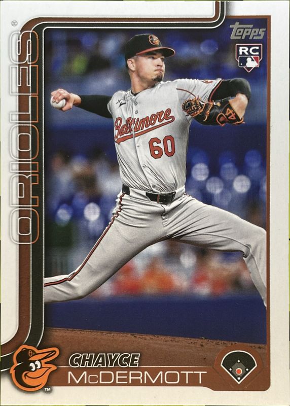 Chayce McDermott 2025 Topps #32 Base Rookie RAW