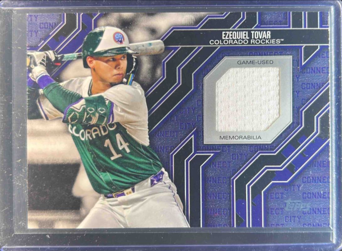 Ezequiel Tovar 2025 Topps #CC2-ET City Connect Swatch Relics (Series 2) RAW