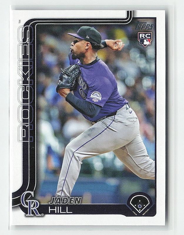 Jaden Hill 2025 Topps #556 Base Rookie RAW