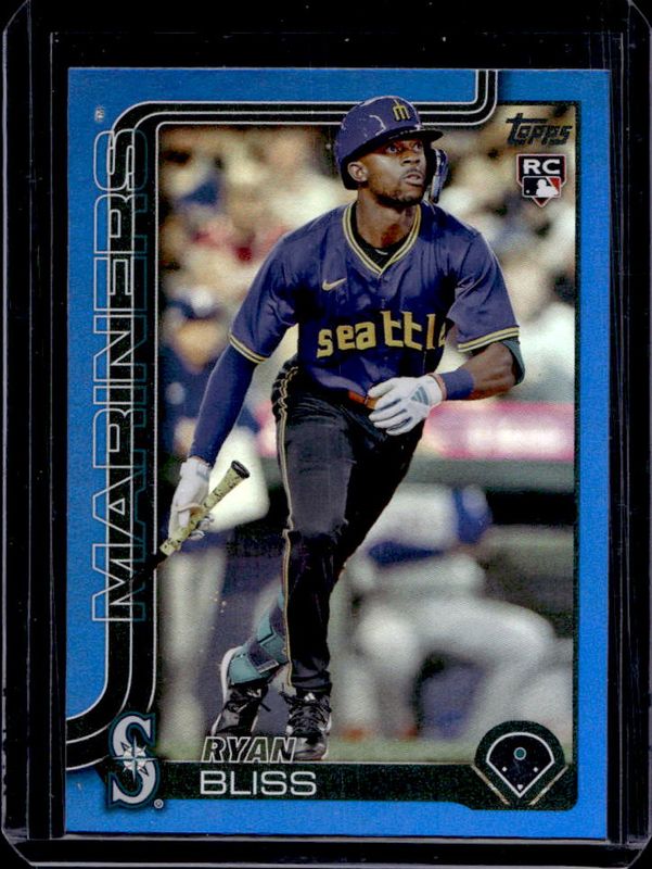 Ryan Bliss 2025 Topps #251 Blue Rainbow /150 Rookie RAW