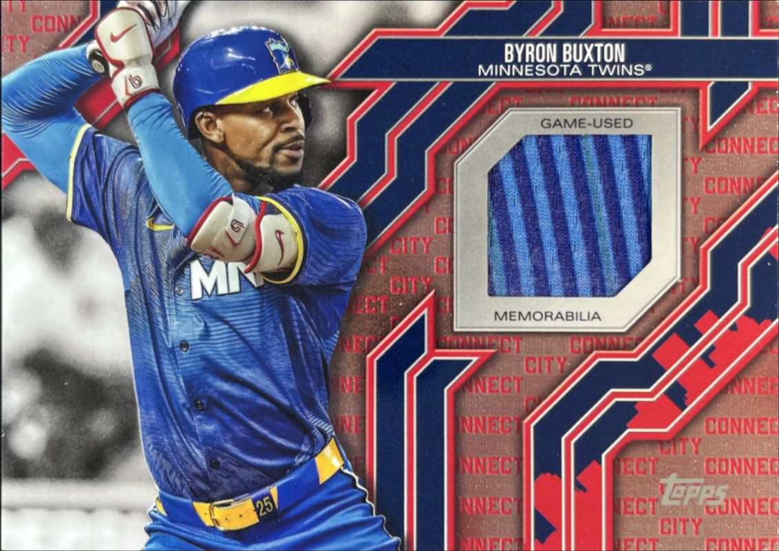 Byron Buxton 2025 Topps #CC2-BU City Connect Swatch Relics (Series 2) RAW