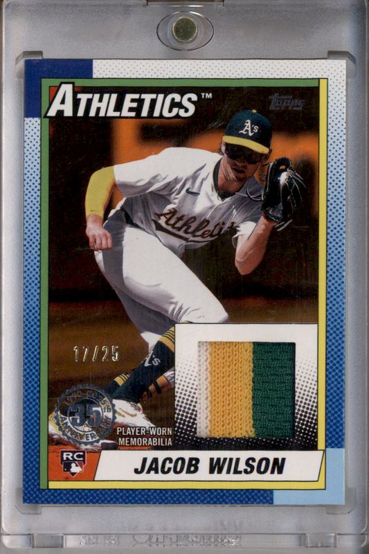 Jacob Wilson 2025 Topps #90R2-JWI 1990 Baseball Relics (Series Two) - Orange /25 Rookie RAW