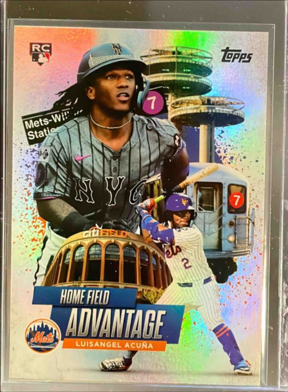 Luisangel Acuna 2025 Topps #HA-31 Homefield Advantage Rookie RAW