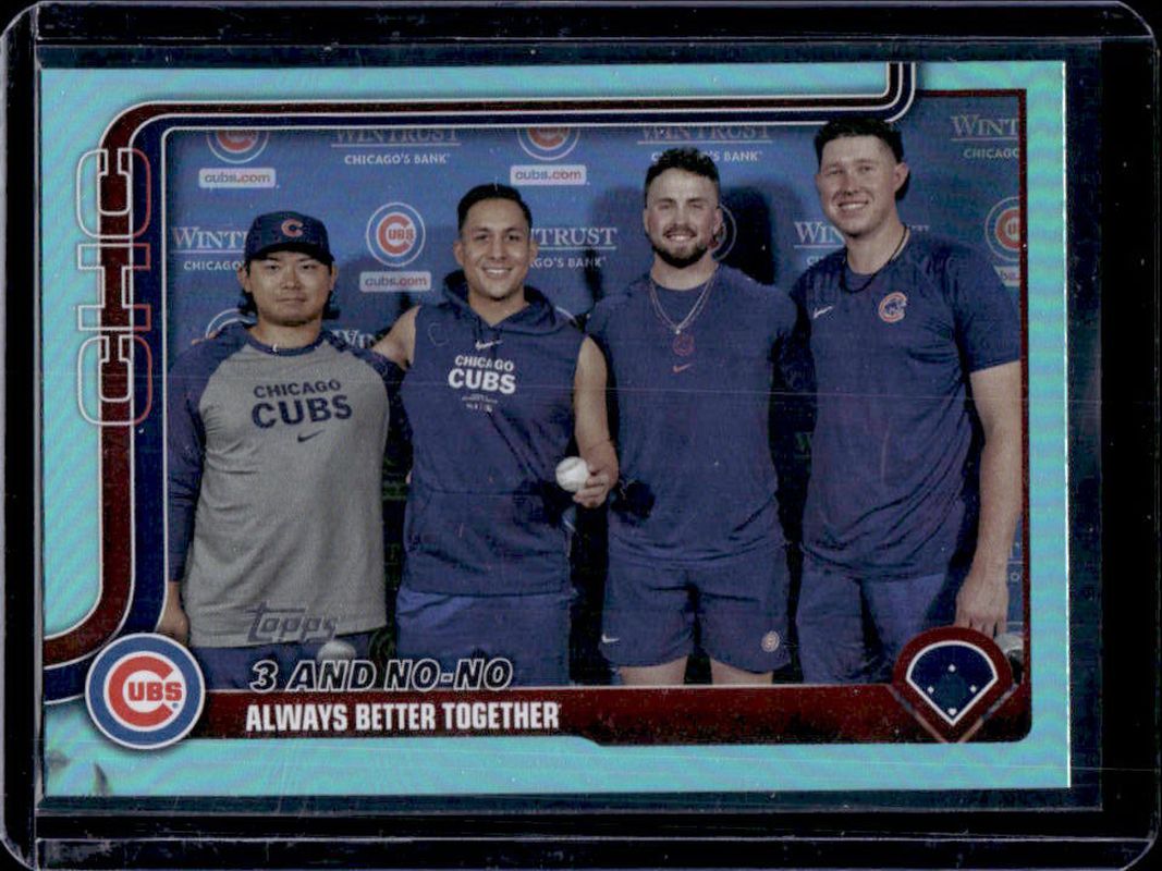 Shota Imanaga 2025 Topps #517 Aqua Rainbow Foilboard RAW