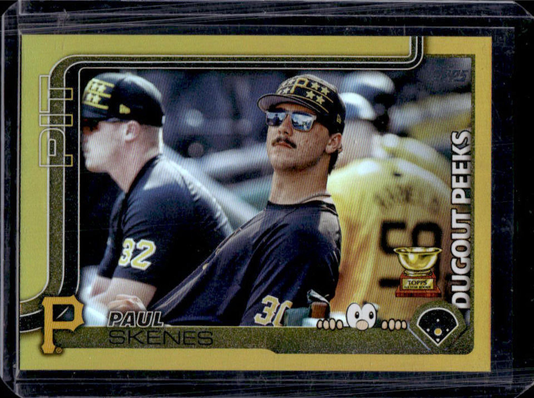 Paul Skenes 2025 Topps #DP-13 Dugout Peeks - Gold /50 Price Guide 