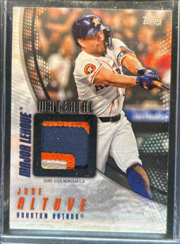 Jose Altuve 2025 Topps #MLM2-JA Major League Material Relics (Series 2) - Black /10 RAW