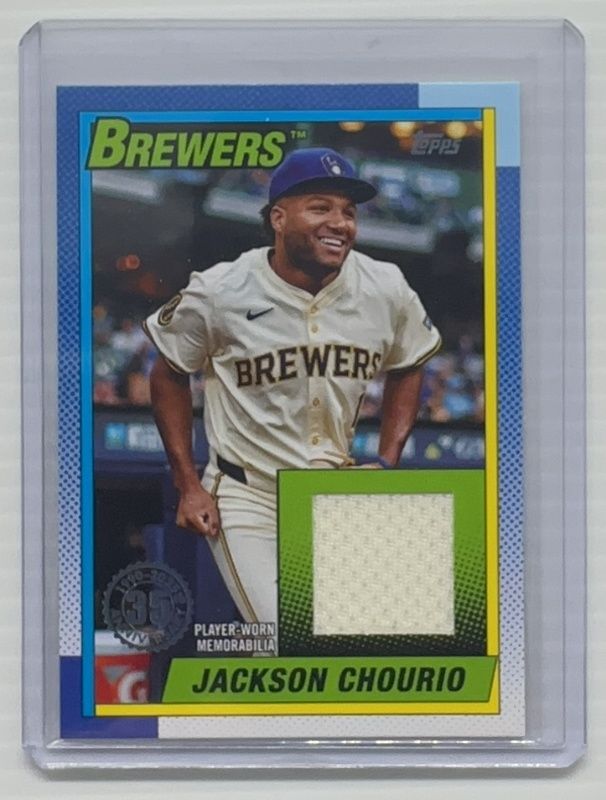 Jackson Chourio 2025 Topps #T90R-JCH 1990 Baseball Relics (Series 1) RAW