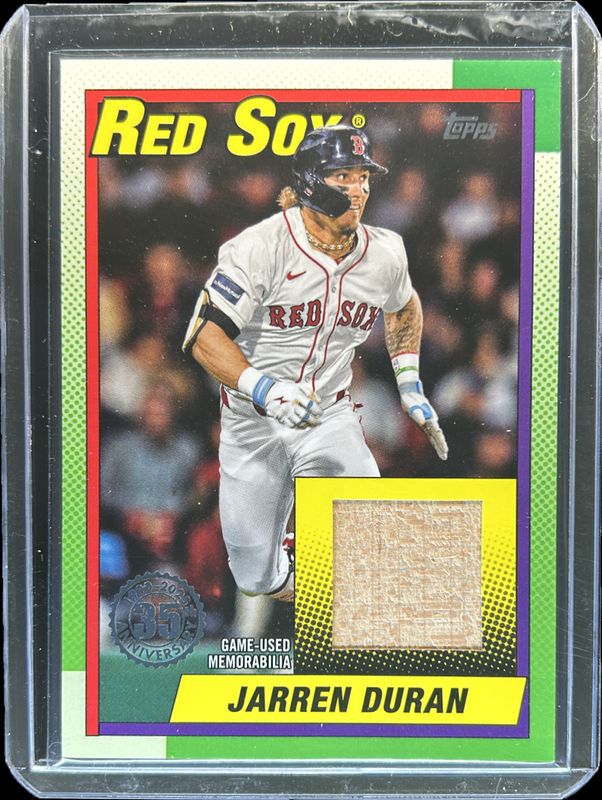 Jarren Duran 2025 Topps #T90R-JDU 1990 Baseball Relics (Series 1) RAW