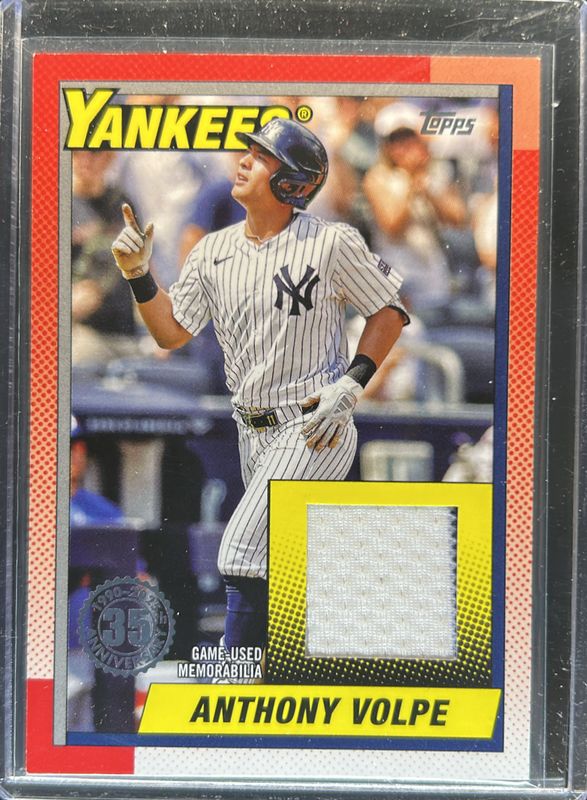 Anthony Volpe 2025 Topps #T90R-AV 1990 Baseball Relics (Series 1) RAW