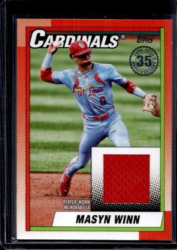 Masyn Winn 2025 Topps #T90R-MAS 1990 Baseball Relics (Series 1) RAW