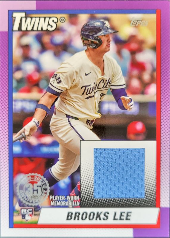 Brooks Lee 2025 Topps #T90R-BL 1990 Baseball Relics (Series 1) Rookie RAW