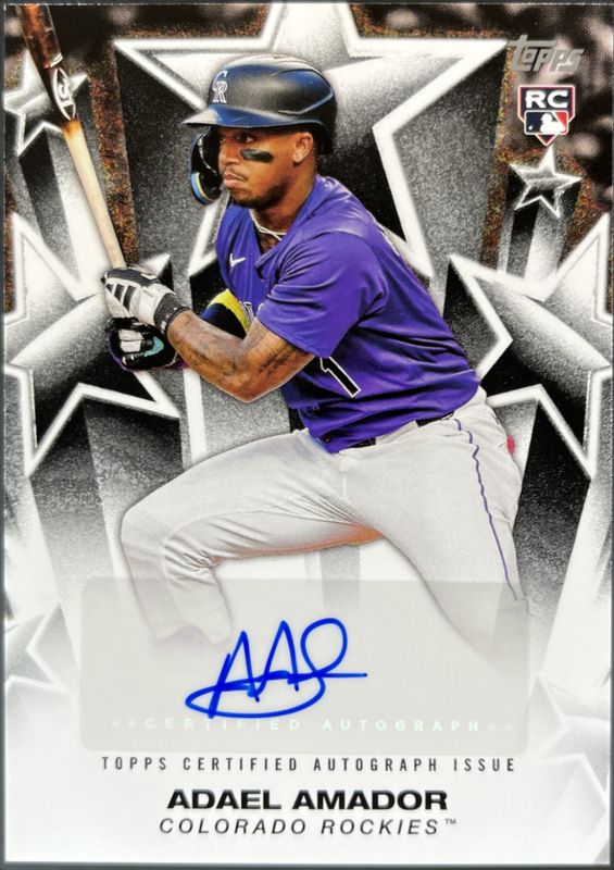 Adael Amador 2025 Topps #BSA-AA Baseball Stars Autographs Rookie RAW