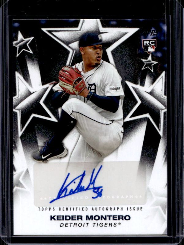 Keider Montero 2025 Topps #BSA-KM Baseball Stars Autographs Rookie RAW