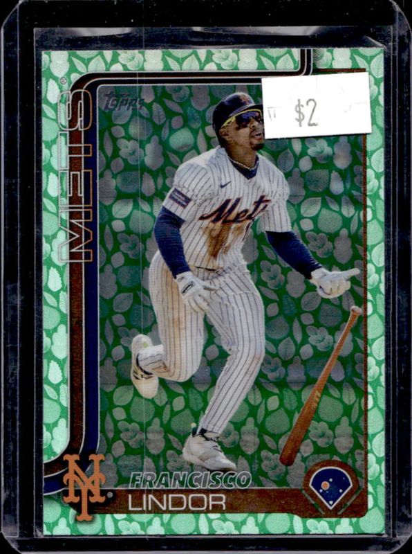 Francisco Lindor 2025 Topps #350 Easter Holiday Flowers RAW