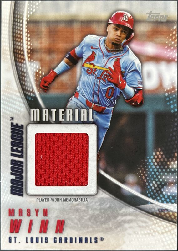 Masyn Winn 2025 Topps #MLM-MW Major League Material Relics RAW