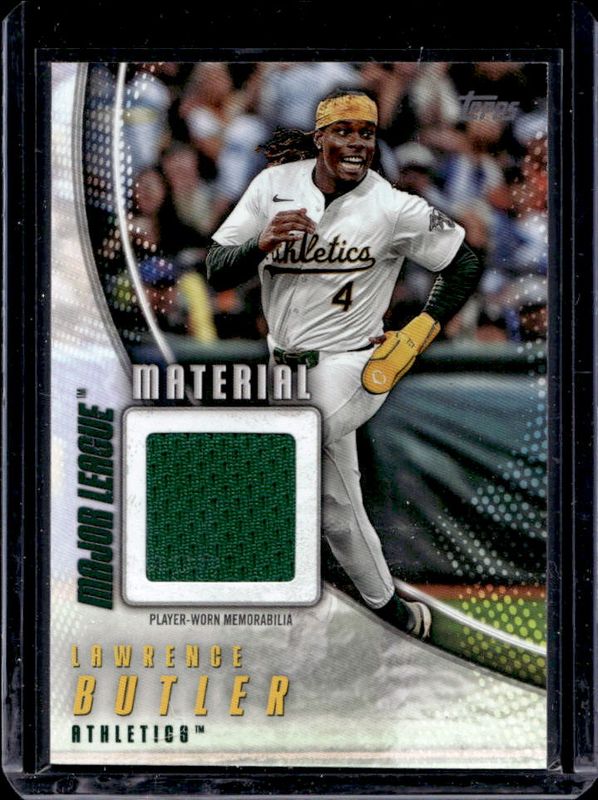 Lawrence Butler 2025 Topps #MLM-LB Major League Material Relics RAW