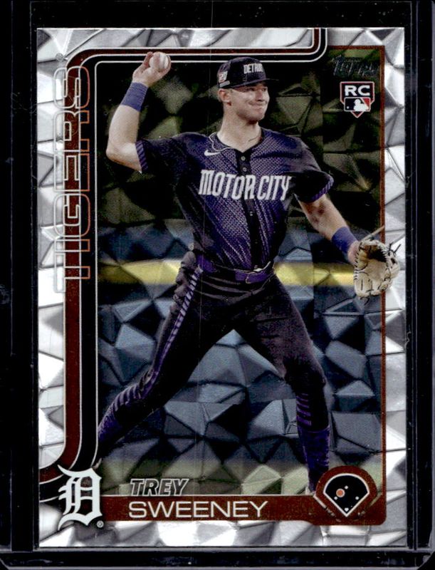 Trey Sweeney 2025 Topps #67 Diamante Foil Rookie RAW