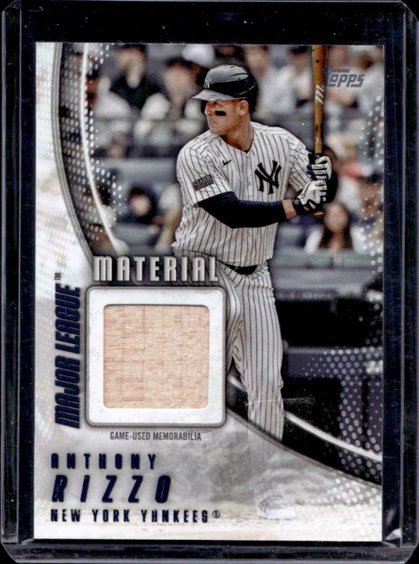 Anthony Rizzo 2025 Topps #MLM-AR Major League Material Relics RAW