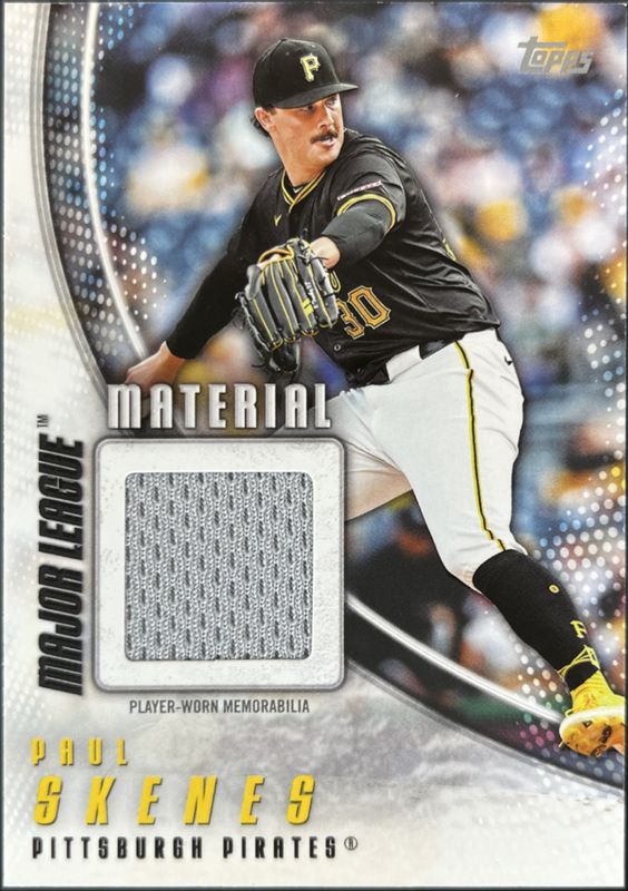 Paul Skenes 2025 Topps #MLM-PS Major League Material Relics RAW