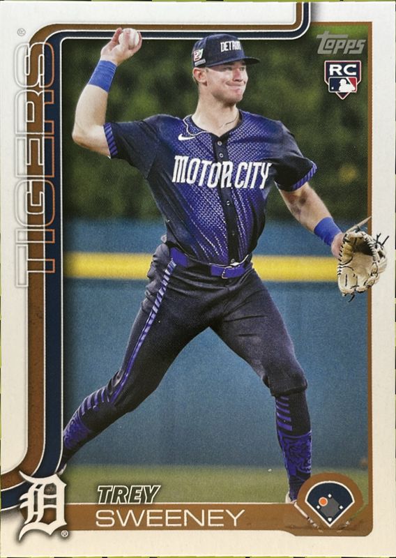 Trey Sweeney 2025 Topps #67 Base Rookie RAW