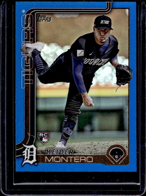 Keider Montero 2025 Topps #665 Blue Rainbow /150 Rookie RAW