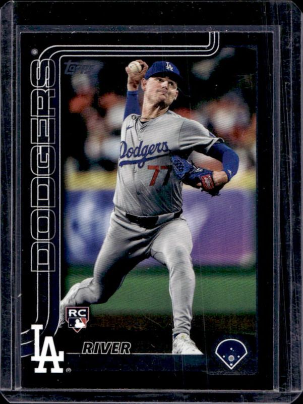 River Ryan 2025 Topps #273 Black /74 Rookie RAW