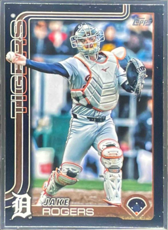 Jake Rogers 2025 Topps #55 Black /74 RAW