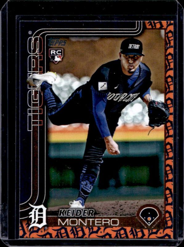 Keider Montero 2025 Topps #665 Team Color Rookie RAW