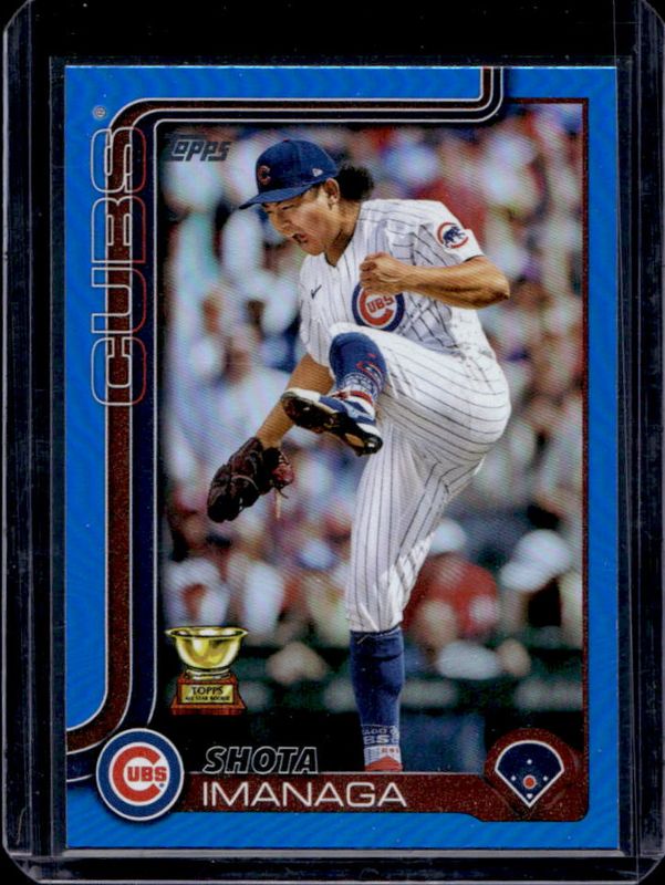 Shota Imanaga 2025 Topps #473 Blue Rainbow /150 RAW